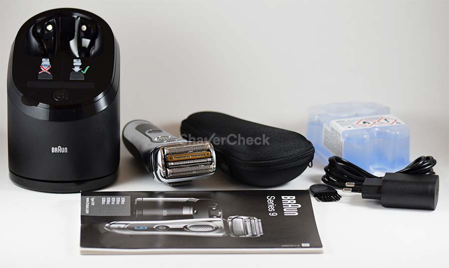 Braun Series 9 9290cc included accessories.