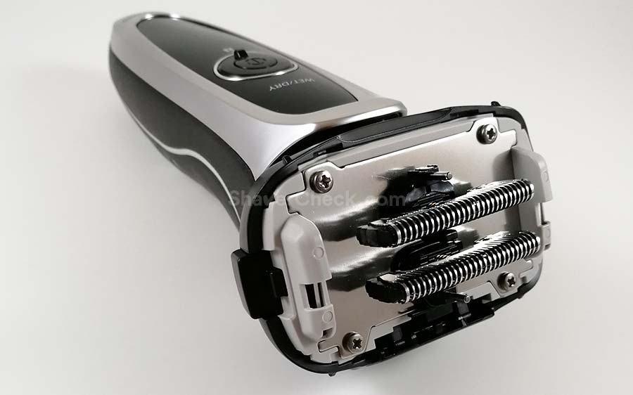 The inner blades of a Panasonic Arc 5, one of the closest shaving electric shavers you can currently buy.