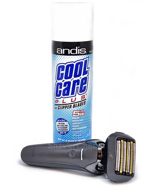 The Andis CoolCare Plus spray lubricant.