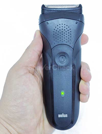 The Braun 300s held in hand.