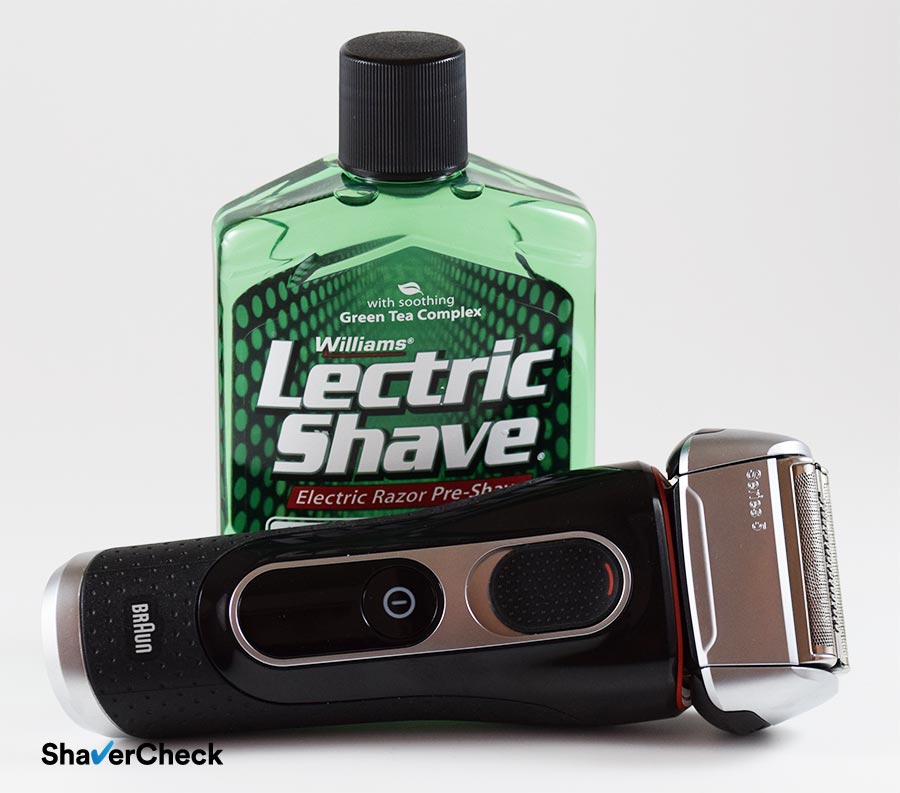 A pre-electric shave lotion can improve the comfort and closeness when shaving your neck.