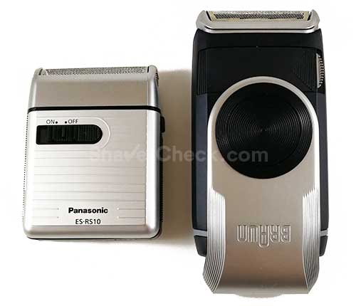 Panasonic ES-RS10 next to the M90.