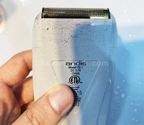 Fine hairs on the outside of the shaver.