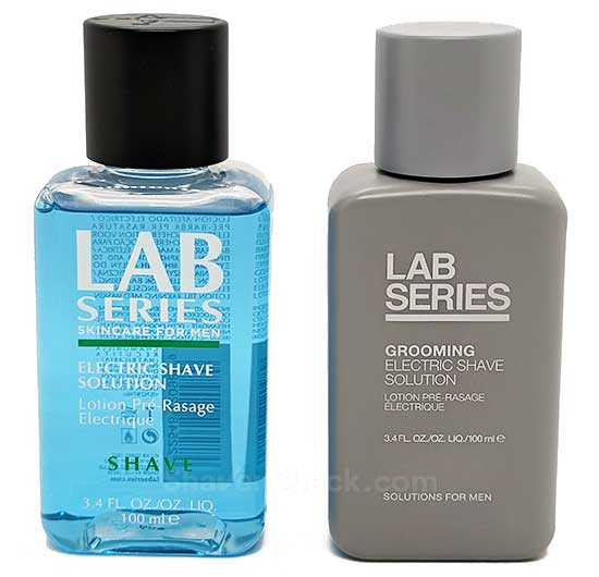 The old and new Lab Series bottles.