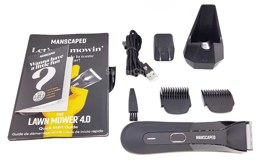 The accessories bundled with the Lawn Mower 4.0.