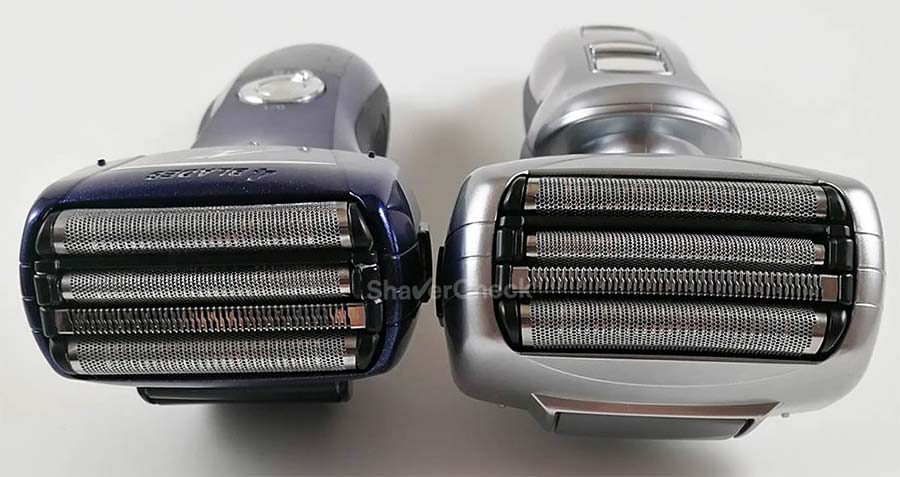 The Panasonic Arc 4 shaving head with its 4 blade cutting system.