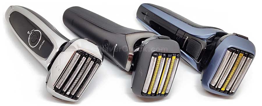 Panasonic 5 and 6 blade shavers.