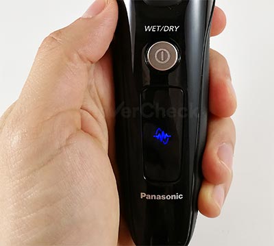 The pulsating sensor icon displayed during use