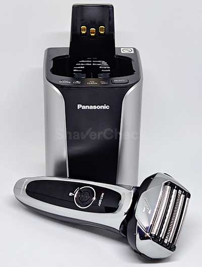 The Panasonic ES-LV95-S, a model that comes with an automatic cleaning station.
