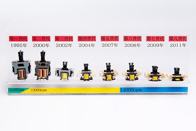 The evolution of Panasonic's linear drive motor.