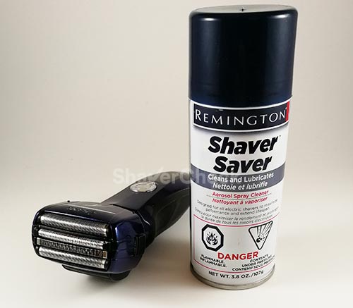 Panasonic electric shaver cleaned with a spray cleaner