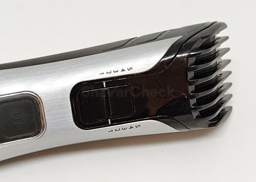The adjustable trimmer of the bodygroom 7100.
