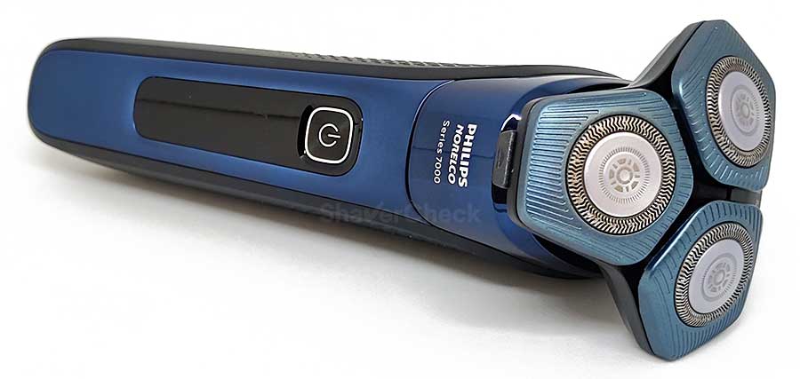 A Philips Norelco rotary shaver.