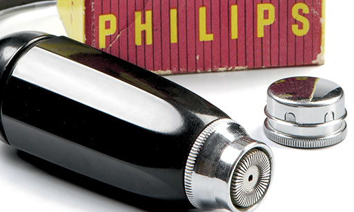 The world's first rotary shaver designed by Philips in 1939. Image credits: Philips