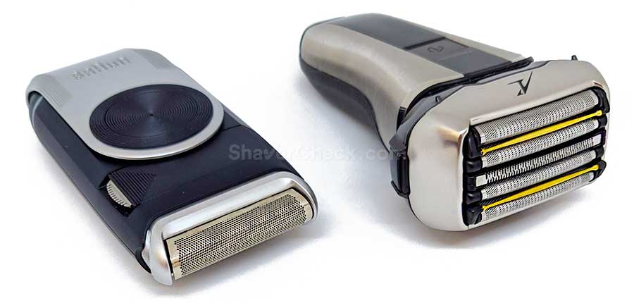 Travel electric shavers.