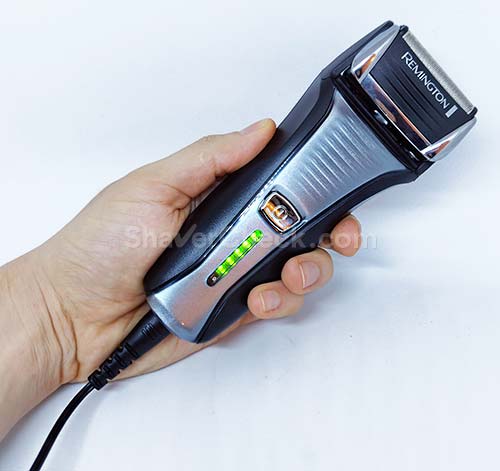 The Remington F5-5800 is a shaver that can work corded as well.