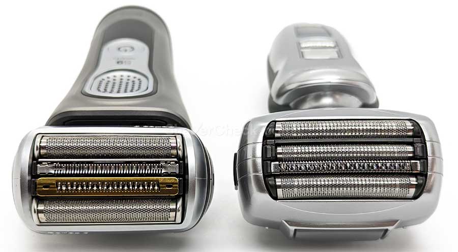 The Braun Series 9 and the Panasonic Arc 4 feature a foil head with 4 individual cutting elements.