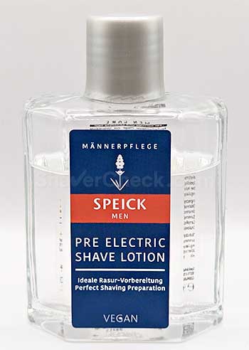 Speick pre electric shave lotion.