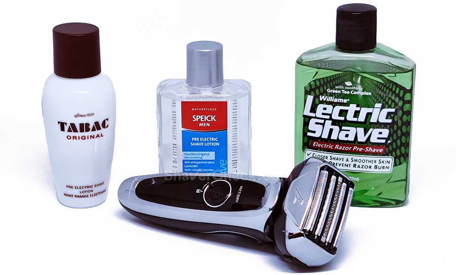 Should you use a pre electric shave lotion?