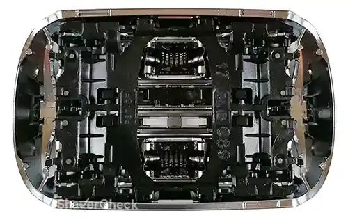 The inside of a Braun Series 9 cassette.