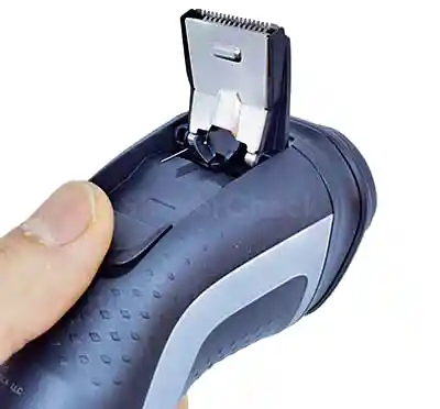 The extended hair trimmer of the Norelco Shaver 2300.