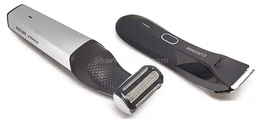 A pull and push style trimmer, respectively.