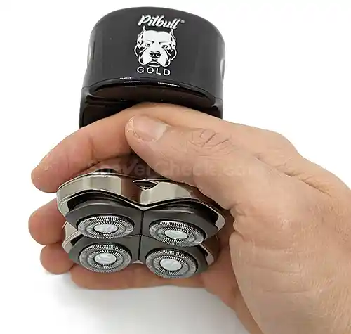 The Skull Shaver Pitbull, a shaver designed specifically for shaving your own head.